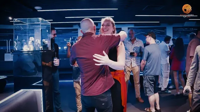 Networking at the Bitcoin Arabia After Party